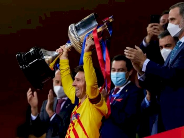 Perasaan Messi Angkat Trofi Copa del Rey Sebagai Kapten Barcelona: Sangat Istimewa