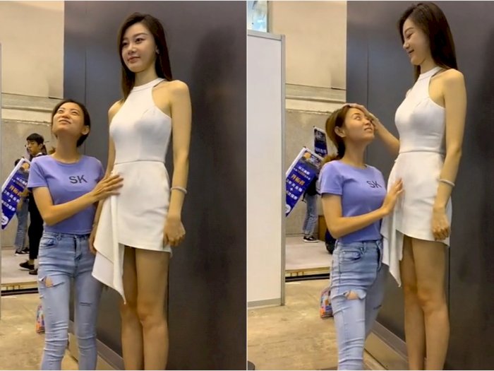 Punya Tinggi yang Tak Wajar, Perempuan Cantik Ini Bikin Netizen Melongo!