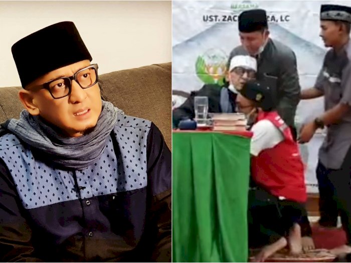 Kondisi Terkini Ustaz Zacky Mirza Usai Pingsan saat Ceramah di Pekanbaru, Doain Ya