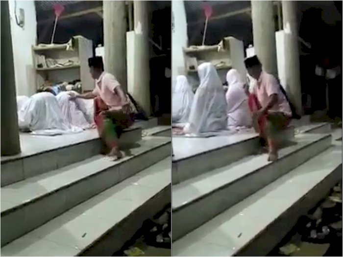 Biadab, Pria Ini Pegang Area Sensitif Wanita saat Tarawih di Masjid, Tuai Kecaman Netizen