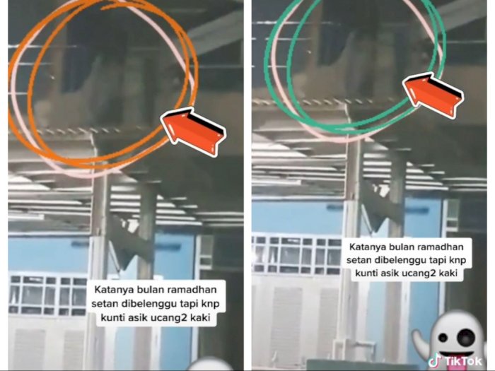 Kuntilanak Tertangkap Kamera Lagi Ongkang-Ongkang Kaki, Lolos dari Belenggu saat Ramadan
