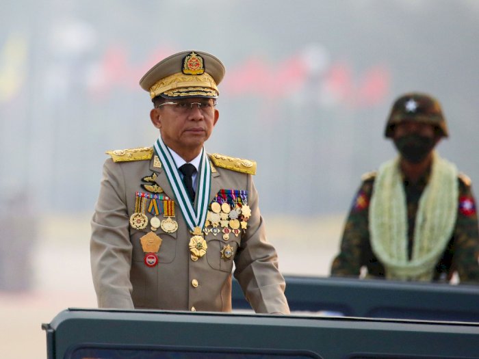 Militer Myanmar Pastikan Jenderal Min, Otak Pembunuhan Demonstran Datang ke Jakarta
