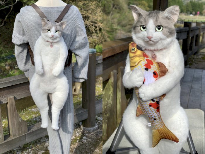 Tas Ransel Kucing yang Sangat Realistis Ini Hadir di Jepang, Bikin Pecinta Hewan Gemas
