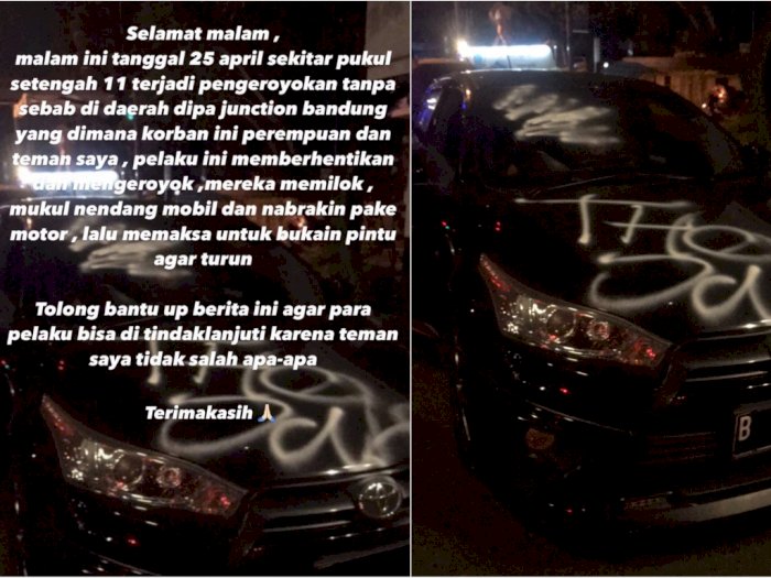 Persija Menang, Mobil Plat Jakarta Dikeroyok Oknum Suporter di Bandung