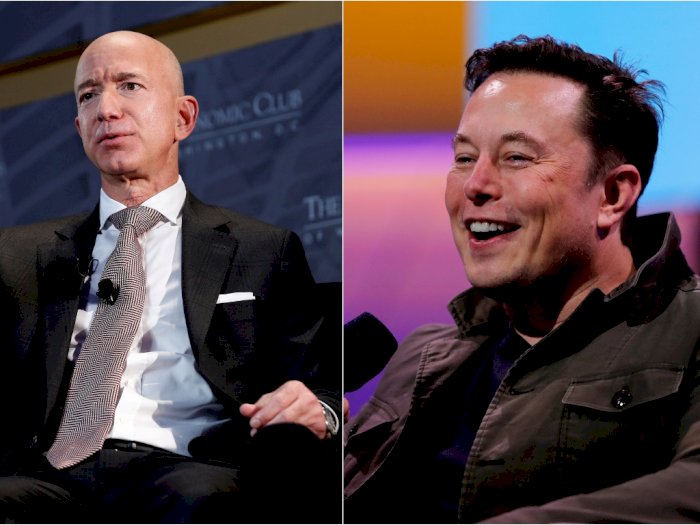 Elon Musk Mengolok Jeff Bezos saat Perlombaan Antariksa yang Semakin Memanas
