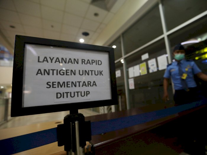 FOTO: Pasca Penggerebekan, Layanan Rapid Test Antigen di Kualanamu Ditutup Sementara