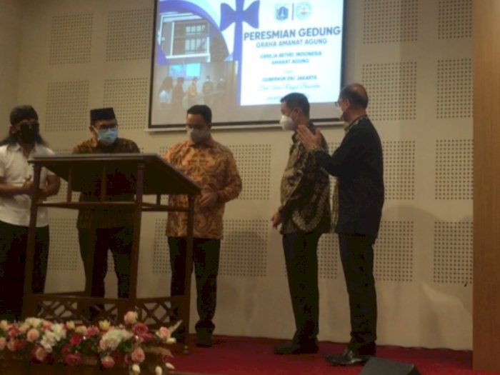 Anies Bersama Gus Miftah Resmikan Gereja di Jakut: Ingatkan soal Kebhinekaan