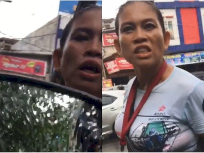 Sok Jago, Juru Parkir Wanita di Medan Pukul Kepala Gadis: Memang Kenapa Kalau Aku Preman?