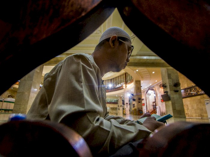 FOTO: Iktikaf di Masjid