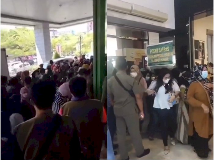 Video Kerumunan Pengunjung di Depan Mal Panakkukang, Berdesakan Masuk saat Pintu Dibuka