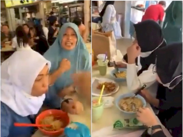 Sekumpulan Wanita Berhijab Asal Indonesia Dimarahi saat Makan di Restoran di Singapura