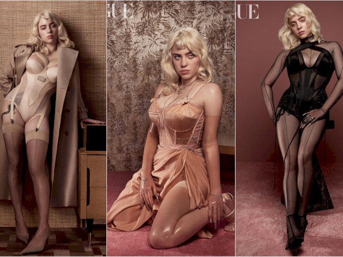 Tampil Berani, Billie Eilish Pamer Lekuk Tubuh Lewat Sampul Majalah Vogue