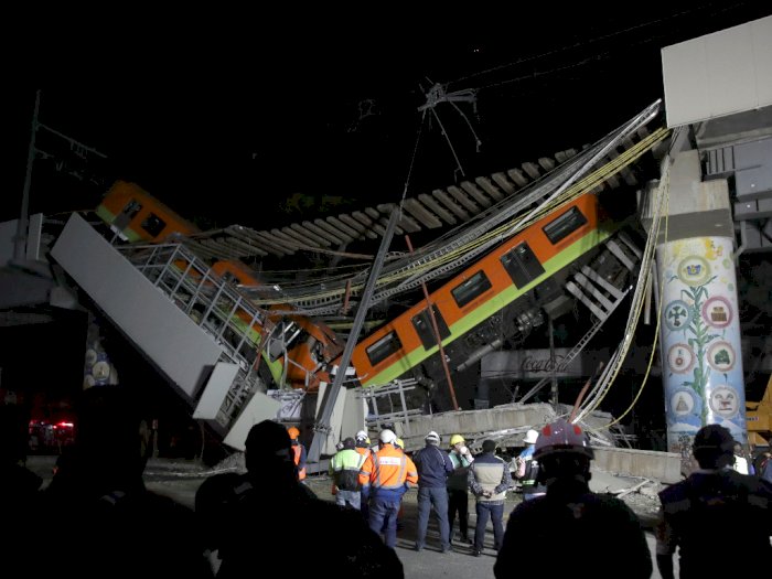 Jembatan Layang Meksiko Runtuh, 20 Orang Tewas dan 70 Orang Terluka Atas Insiden Ini