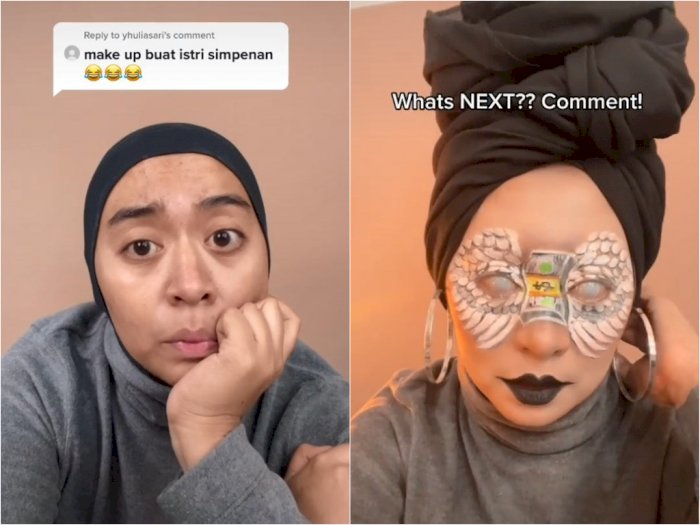 Ngakak, Wanita Ini Buat Tutorial Makeup Istri Simpanan, Netizen Takjub Lihat Hasilnya