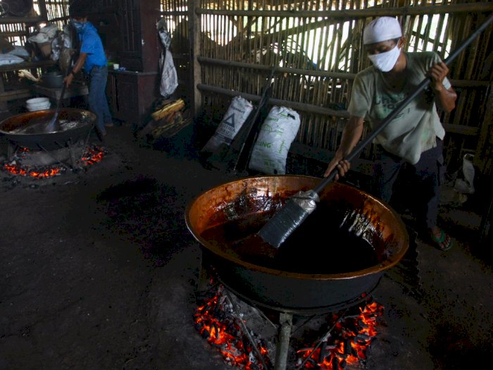 FOTO: Pembuatan Dodol Betawi Jelang Lebaran