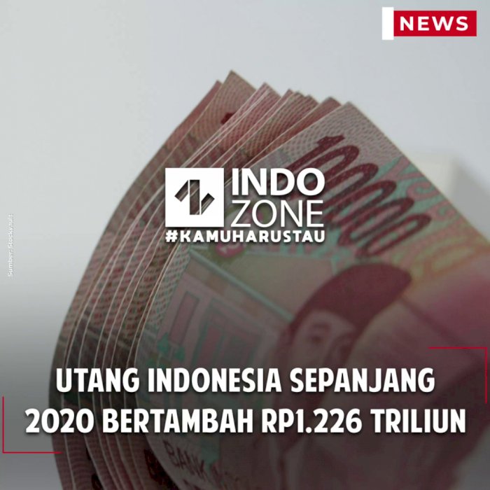 Utang Indonesia Sepanjang 2020 Bertambah Rp1.226 Triliun