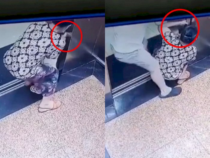 Detik-detik Menegangkan Tangan Bocah Terjepit di Elevator, Bukti Orang Tua Harus Hati-hati