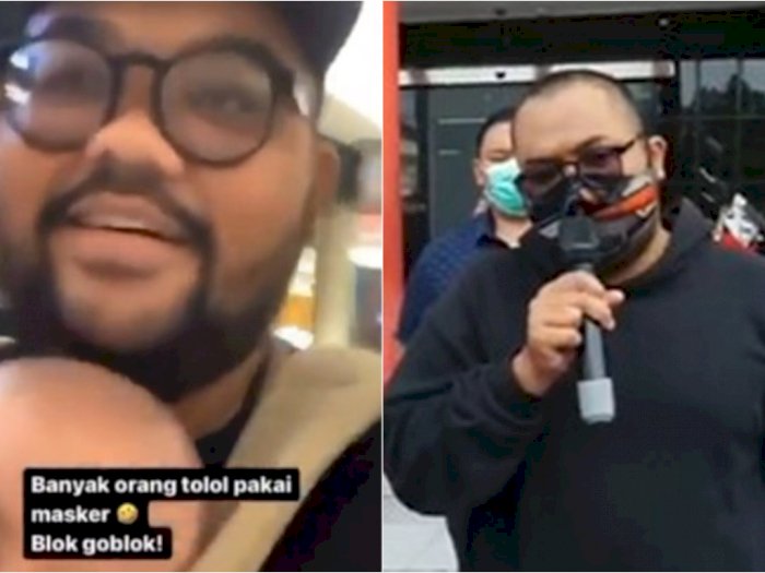 Pria Brewok yang Tertawakan Orang Bermasker di Mall Jadi Duta Prokes