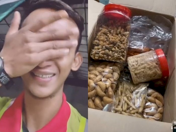 Viral Karyawan Menangis Usai Terima Paket Hari Raya dari Rumahnya, Tak Bisa Menahan Rindu