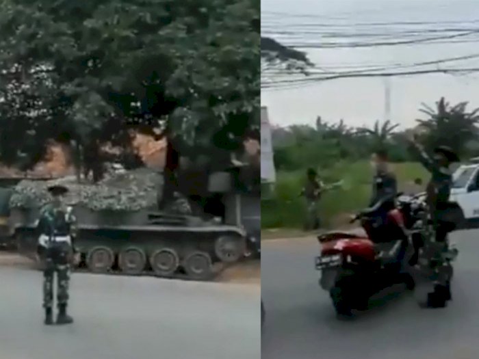 Heboh Video Tank Dikerahkan Cegat Para Pemudik di Perbatasan Bekasi-Bogor, Ini Kata TNI