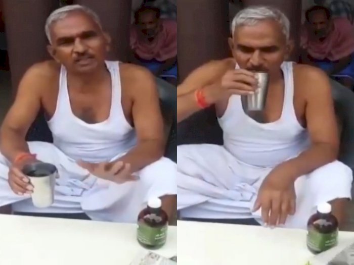 Dianggap Bisa Hindari Covid-19, Anggota Parlemen di India Ini Minum Urin Sapi