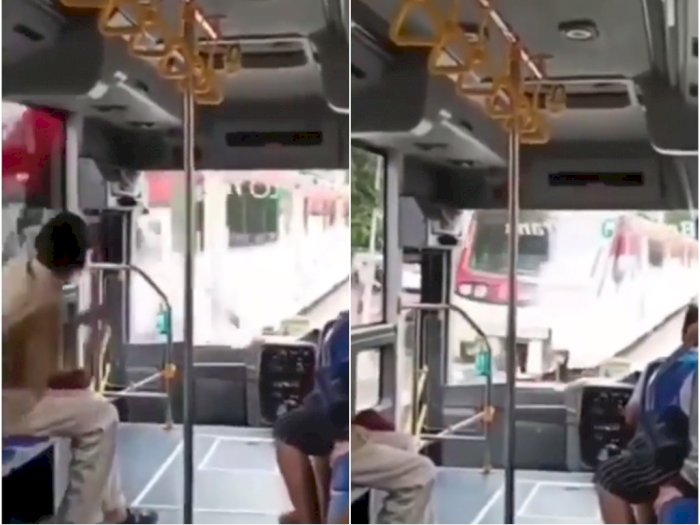 Viral, Bus Batik Solo Trans Tabrak KA Batara Kresna, Supir Bus Langsung Diberhentikan