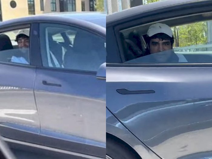 Polisi Mengintai Pria Ini yang Mengendarai Mobil Tesla Tanpa Duduk di Kursi Sopir