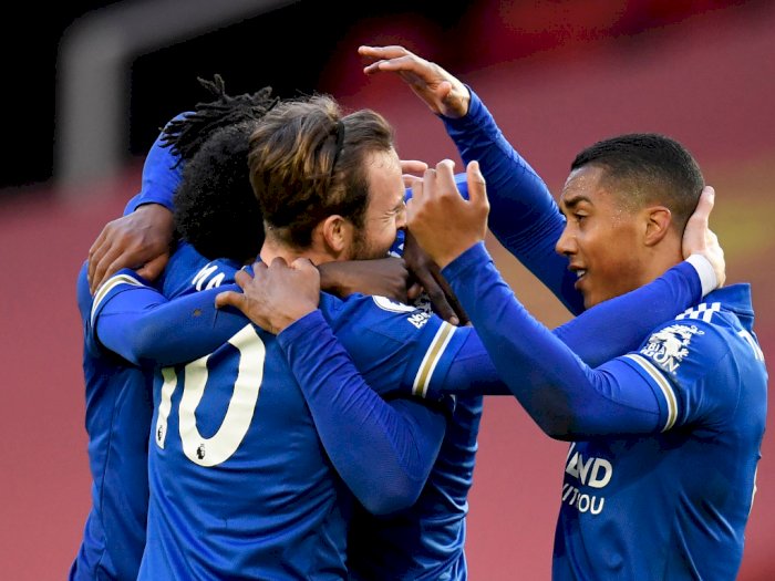 FOTO: Liga Inggris, Leicester City Tundukkan Manchester United 2-1
