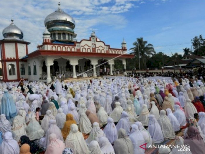 Ribuan Umat Islam Tarekat Syattariyah di Aceh Sudah Rayakan Idul Fitri