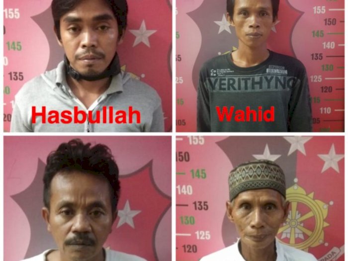 Tampang 4 Pelaku Pembunuh Suryadi yang Dipocong di Tabat HST, Sakit Hati Dimintai Uang