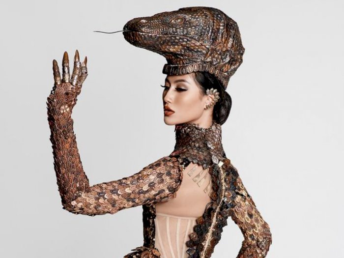 Kenakan Kostum Komodo, Daya Magis Ayu Maulida di Ajang Miss Universe Bikin Decak Kagum 