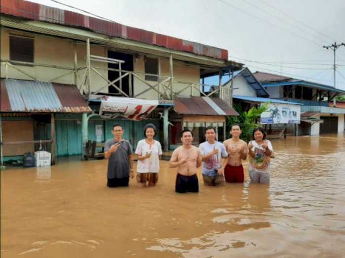 Banjir di Badau, Puluhan Rumah Warga di Perbatasan RI-Malaysia Terdampak