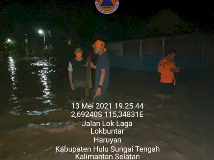 Sungai Satui dan Haruyan Meluap, 2 Kabupaten di Kalsel Dilanda Banjir