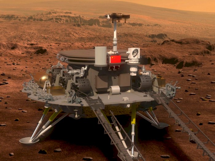 Tiongkok Berhasil Mendaratkan Kendaraan Robotik Pertama di Mars, Kalahkan AS & Rusia