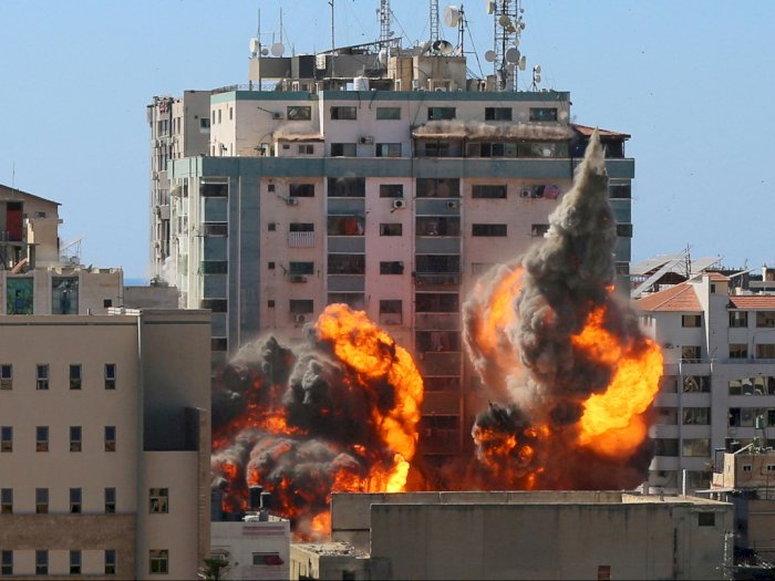 Imbas Konflik, Gedung Kantor Berita AP dan Al Jazeera di Gaza Dihantam Misil Israel