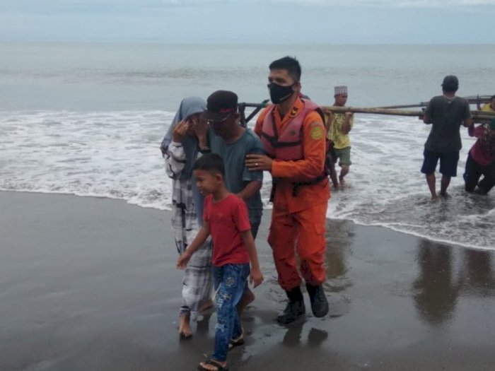 Nelayan Sasak Pasaman Barat yang Hilang Ditemukan Selamat, Istri dan Anaknya Menangis