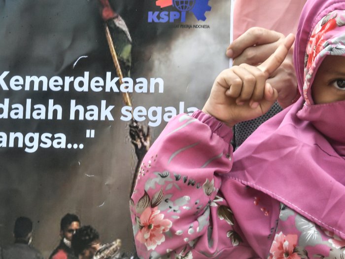 FOTO: Aksi Solidaritas Dukung Palestina di Jakarta