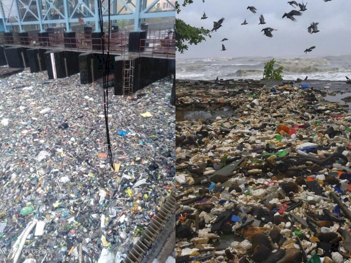 Potret Ribuan Sampah Berkumpul Cukup Parah Setelah Mumbai Dilanda Topan Dahsyat