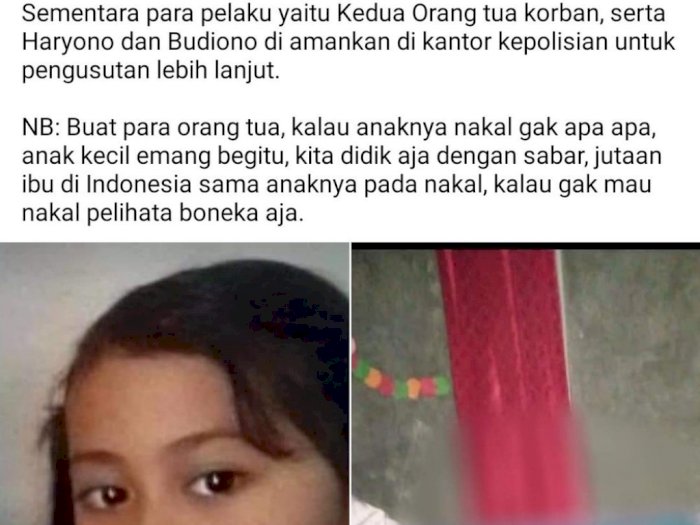 Aisyah Tewas Direndam Orang Tua karena Kerasukan Genderuwo, Netizen Duga Pesugihan  