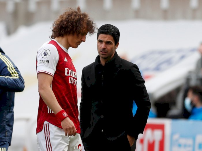 Arsenal Bakal Ditinggal David Luiz, Arteta: Saya Sedih