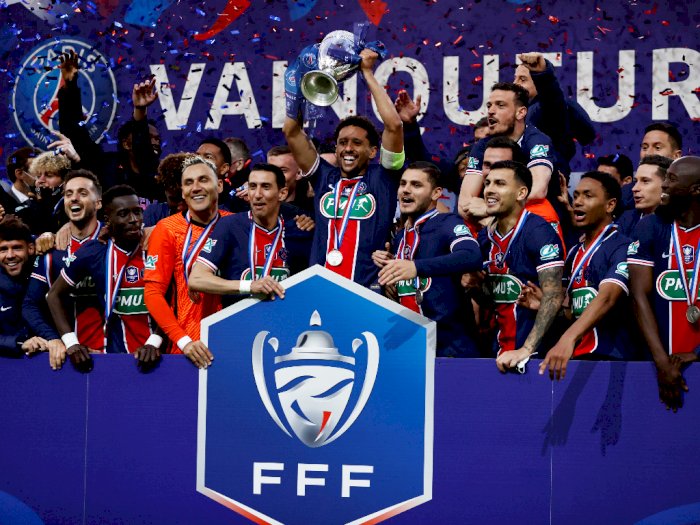 FOTO: Piala Prancis, PSG Juara Usai Menekuk AS Monaco 2-0