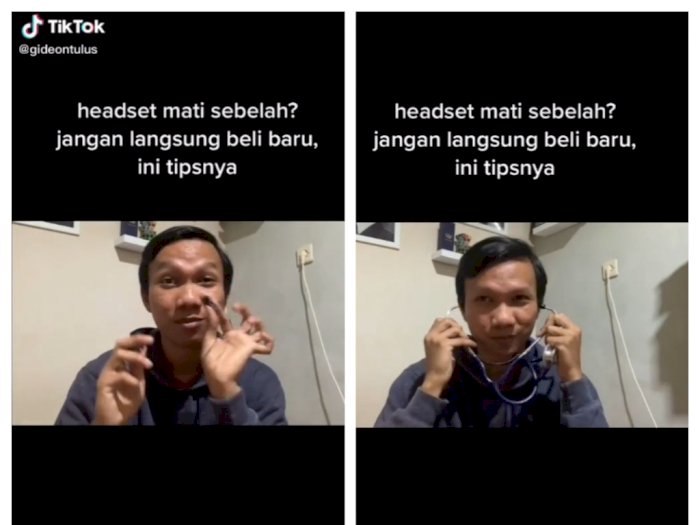 Kasih Tips Headset Mati Sebelah, Pria Ini Sukses Bikin Netizen Kesel