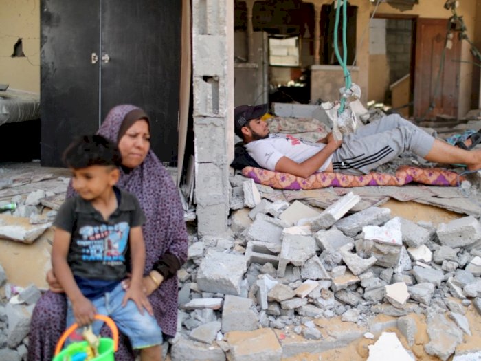 Setelah Perang Berakhir, Warga Palestina Kembali ke Rumah Mereka yang Hancur