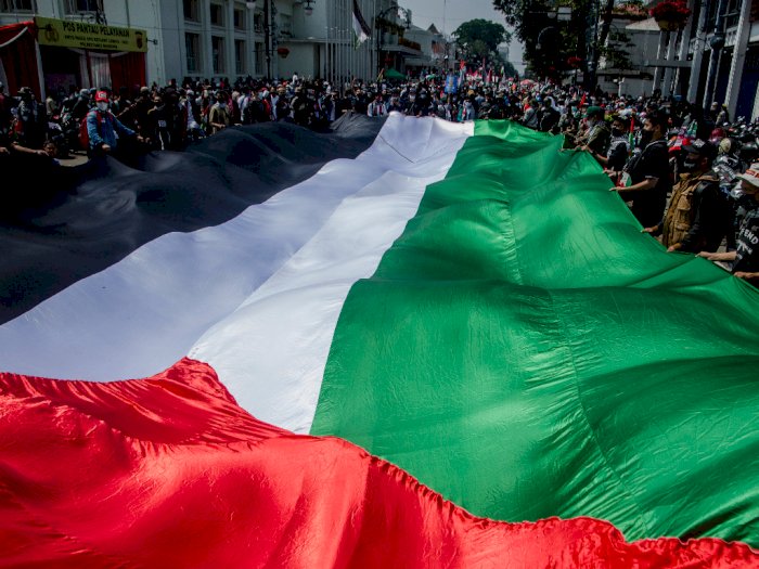 FOTO: Aksi Dukungan Untuk Palestina di Bandung