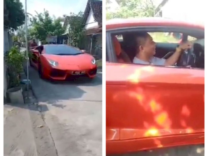 Viral Pria Pulang Kampung Naik Mobil Sport Mewah, Netizen: Pasti Digibahin Tetangga!