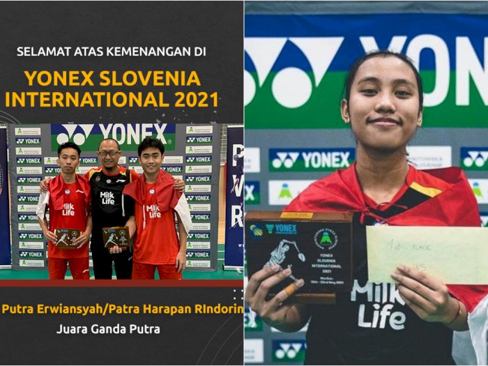 Mantap! Indonesia Rebut Dua Gelar di Slovenia International 2021