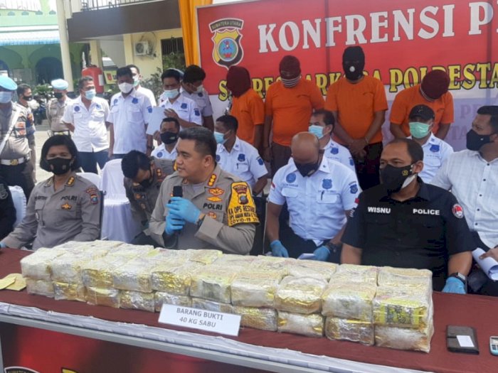 Polisi Cegah Peredaran 40 Kg Sabu di Medan yang Berasal dari Aceh, 4 Pelaku Dibekuk