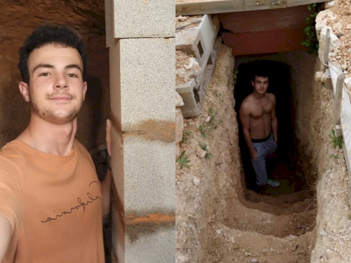 Bertengkar dengan Orang Tua, Remaja Ini Menggali Gua Bawah Tanah Jadi Tempat Tinggalnya