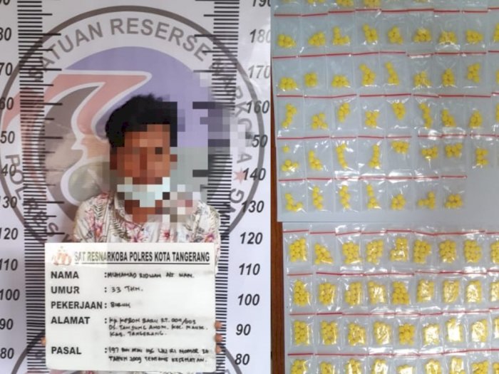 Penjual Tramadol dengan Modus Toko Kosmetik di Tangerang Ditangkap Polisi