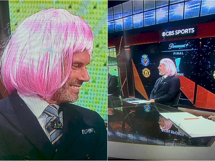 Tepati Janji Taruhan, Legenda Liverpool Jamie Carragher Pakai Wig Pink Saat Tampil di TV